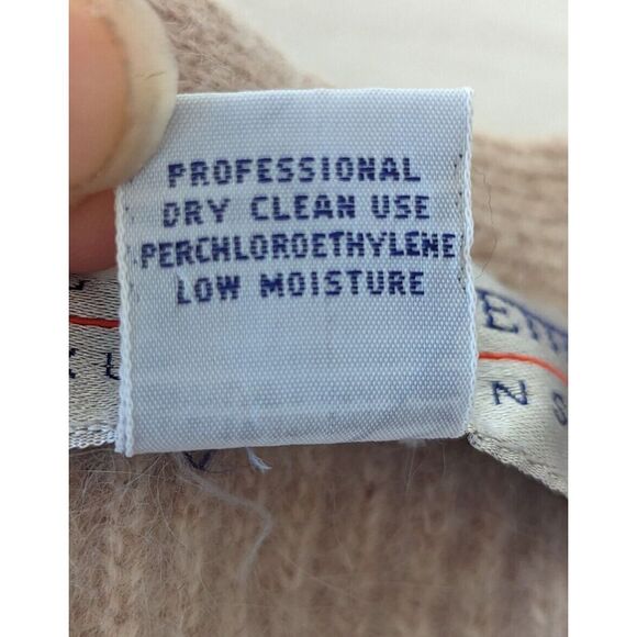 Valerie Stevens Sweater Womens Petite Medium Cardigan Lambswool Angora Vintage - Picture 6 of 8